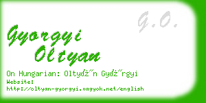 gyorgyi oltyan business card